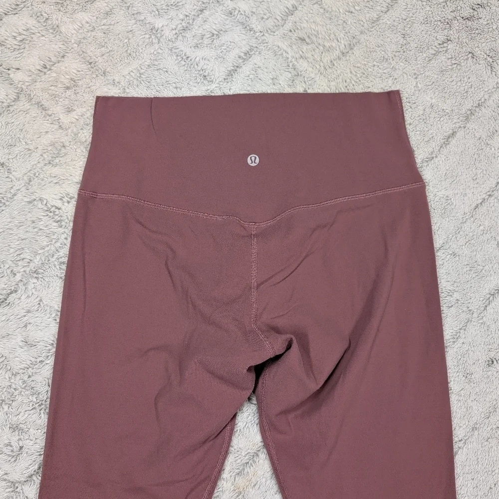Lululemon Leggings Womens 10 Align HR Pant 25” Pink Mauve Plumful Soft Nulu